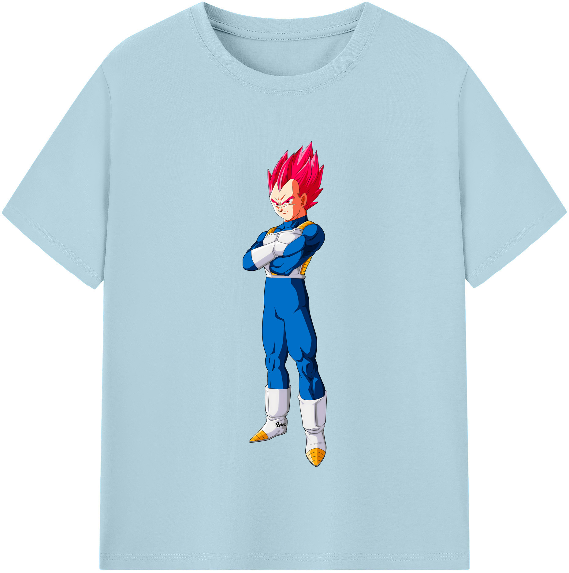 （画像用） ドラゴンボール ベジータ四世（Bejīta Yonsei）DRAGON BALL Vegeta IV 綿100％半袖Tシャツ（フロントプリント）